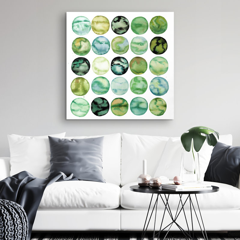 circles - 32"x32" art on canvas