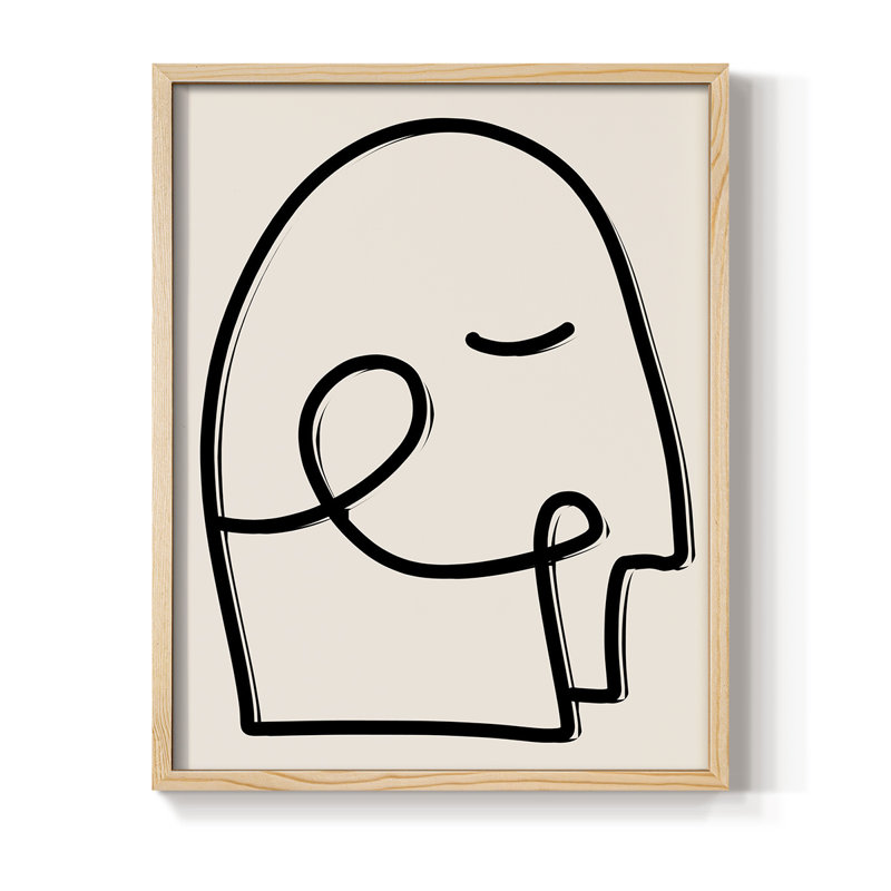 Face It I Framed Print - Solid Wood, 11" H x 9" W