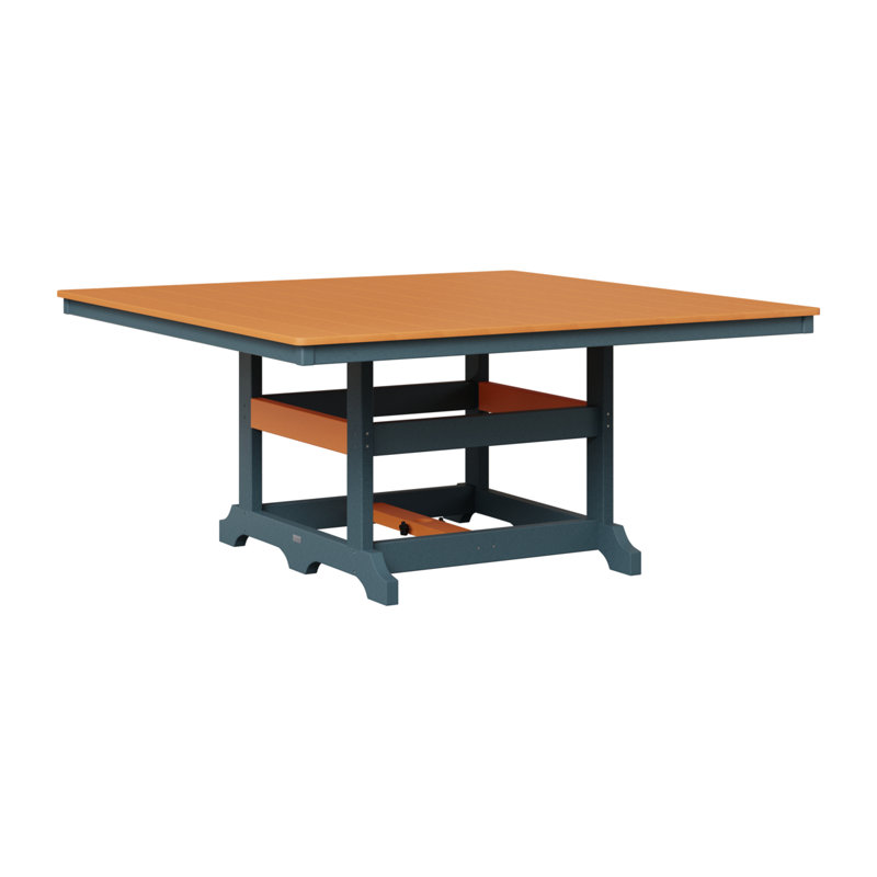 Table de salle à manger Berlin Classic, Ardoise, Orange mangue