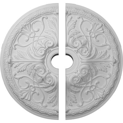 Médaillon de plafond Endurathane Tristan, DE 26 po x P 3 1/2 po x P 3 po (convient aux auvents jusqu'à 5 1/2 po), apprêté en usine