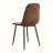 Set of 4 Modern Upholstered Dining Chairs with Metal Legs, Linen and Fabric-1447906057-1453891512-1447906100
