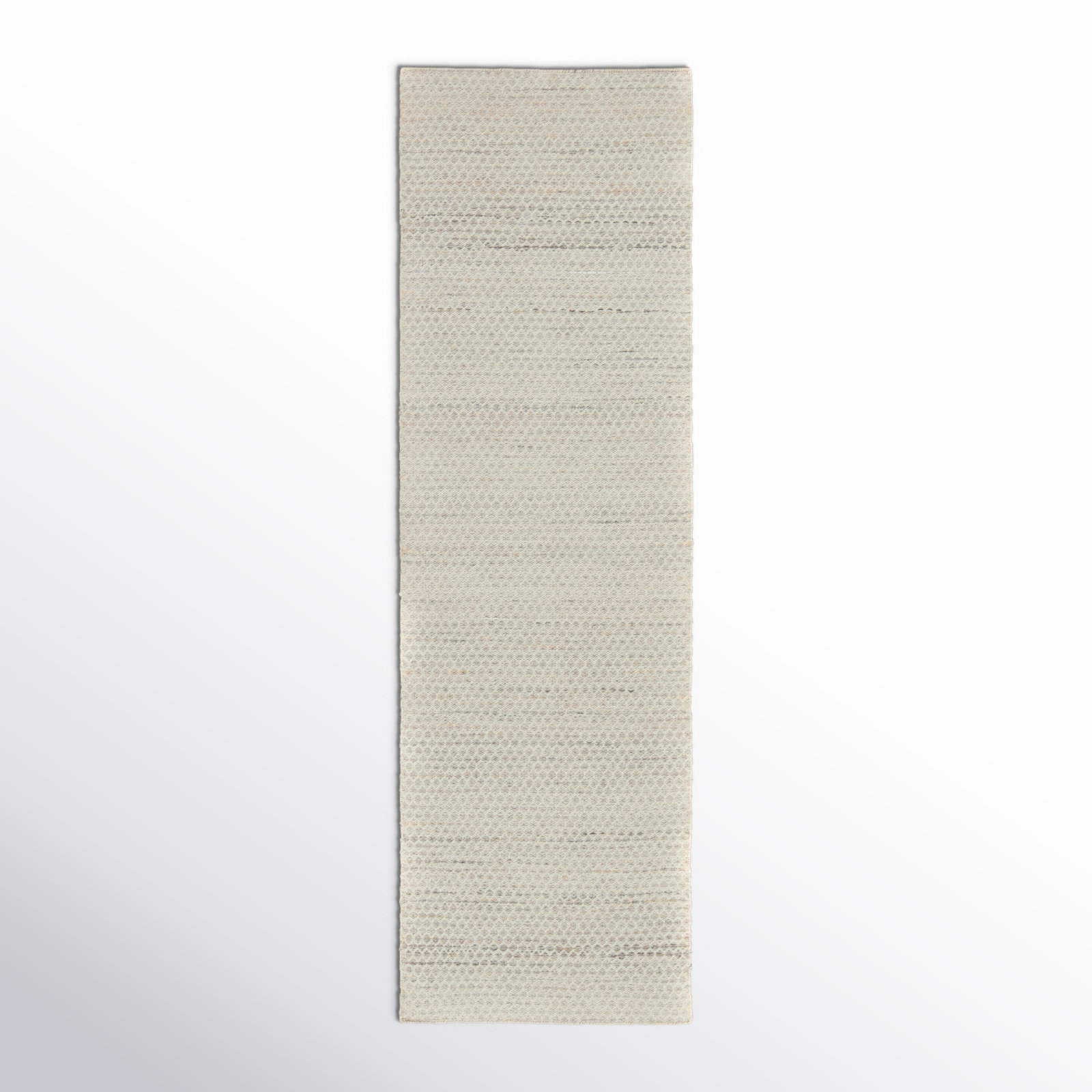 Gino Cream Taupe Hand-Woven Geometric Outdoor Rug, Runner 2'6" x 8'