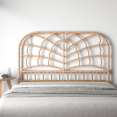 Queen Size Rattan Arched Headboard