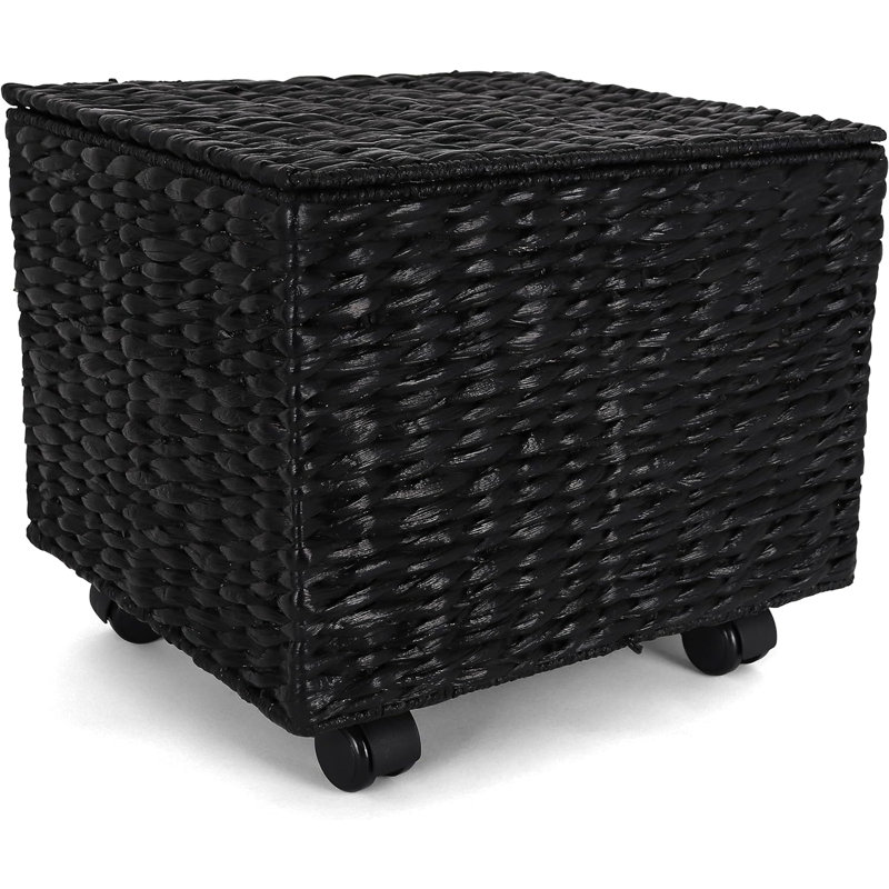 17.5'' Wide Mobile File Cabinet, Black