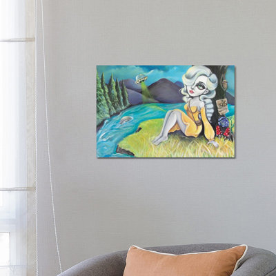 S.O.S. by Lizzy Falcon - Wrapped Canvas Painting