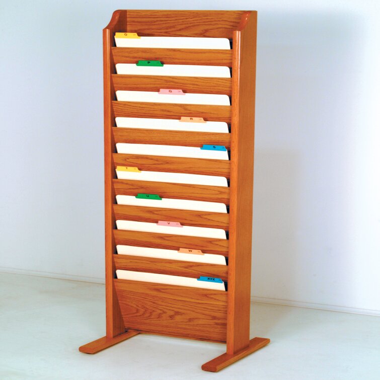 Wooden Mallet Solid Wood 10 Compartment Mailroom Organizer