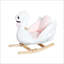 Peluche cheval à bascule Swan, cheval à bascule （Il est conçu pour un seul cavalier.）