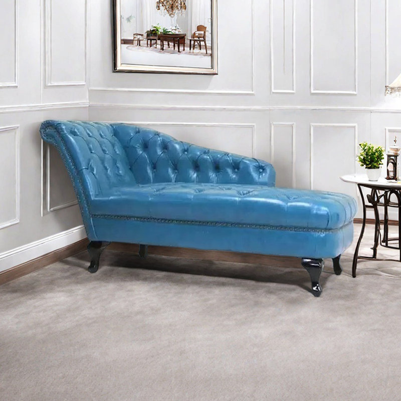 Chaise longue d'intérieur Modern Living, Orienté à gauche (vu de face), Bleu