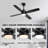 52'' Ceiling Fan with LED Lights