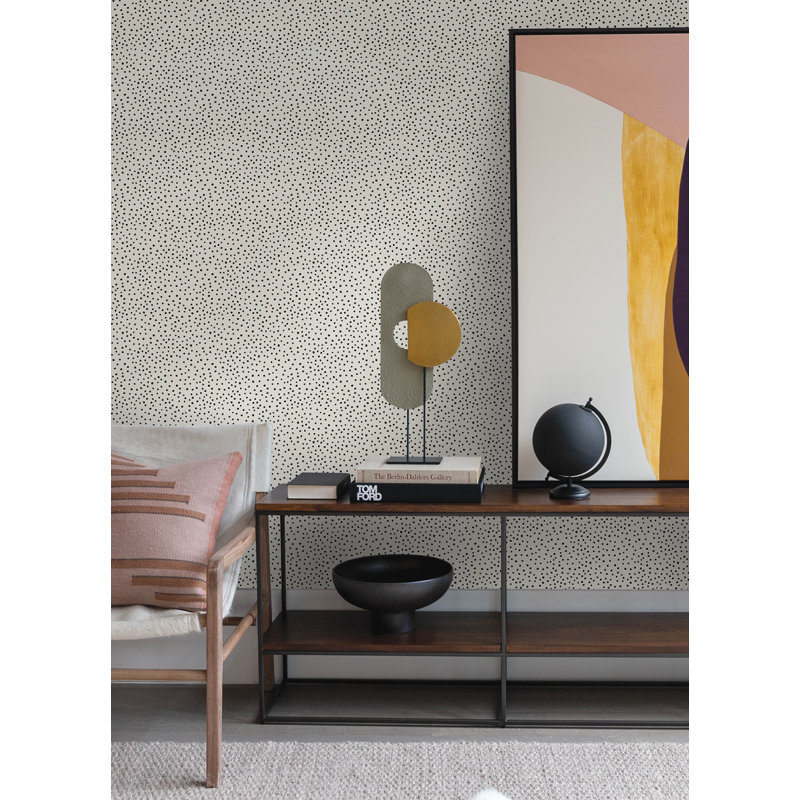 Cassie Gold Petite Polka Wallpaper, Gold