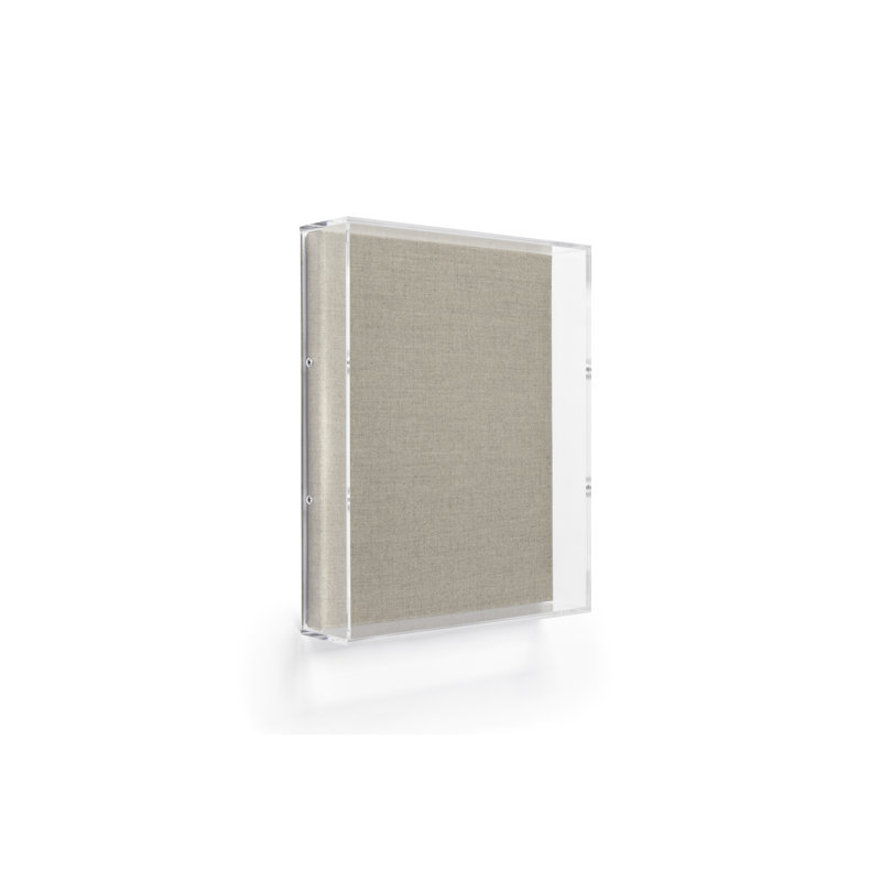 Cadre acrylique en acrylique transparent beige, 11 po x 14 po