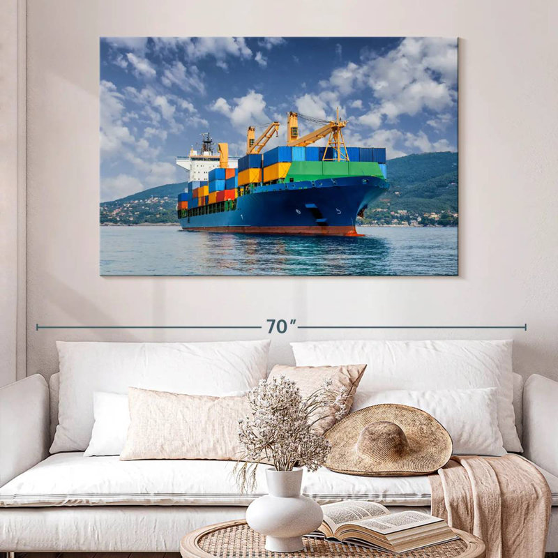 Mehar Merchant Container Ship, 34" H x 51" W