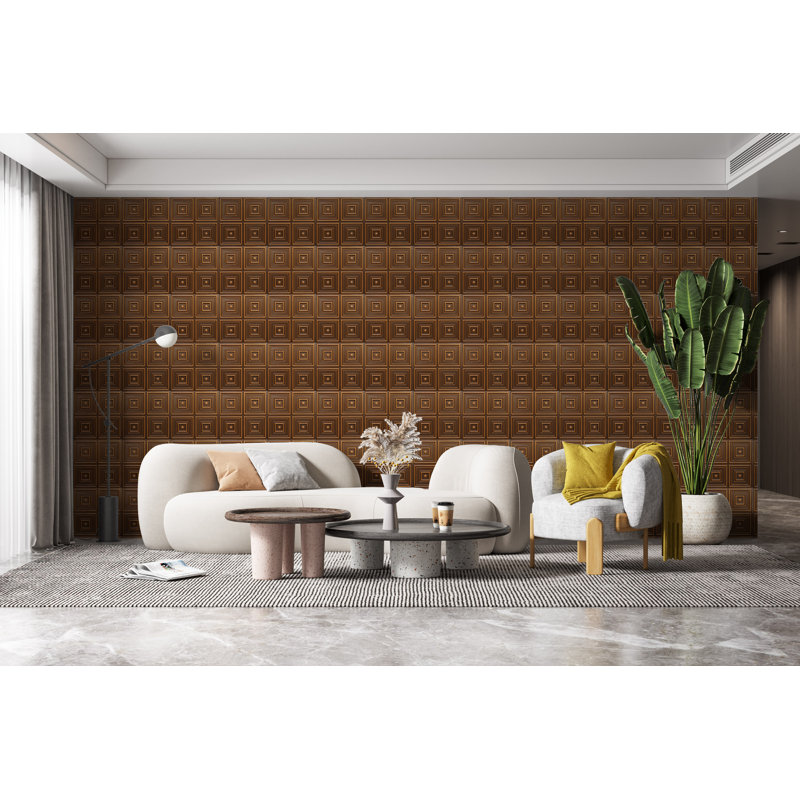 Carreau de plafond en PVC 2 pi x 2 pi Falkirk Perth, Or antique