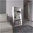 47" Tall Three-Tier Ladder Bookcase White