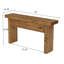 Console 63 po en bois massif avec 2 tiroirs