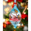Holiday Splendor 3.5'' Handmade Glass Hanging Figurine Ornament