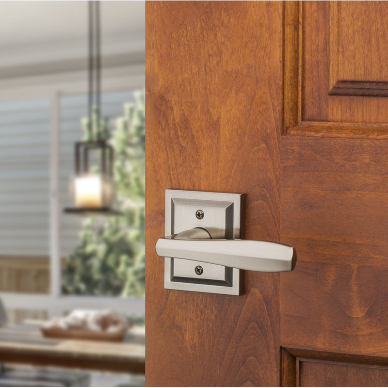 Poignée de porte à profil bas Torrey Pines, Nickel satiné
