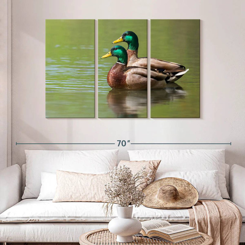 Brampt Mallard Duck Couple, 32" H x 50" W