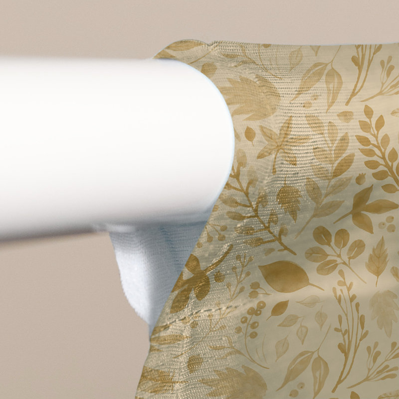 Sheer Curtain Single Panel, Yellow