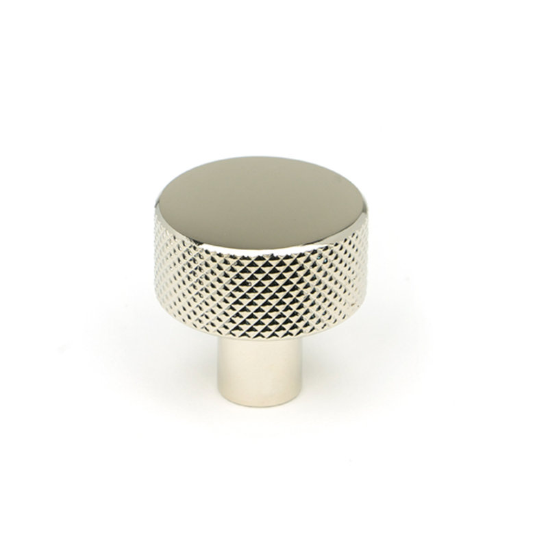Round Knob, 2.5 cm, Polished Nickel