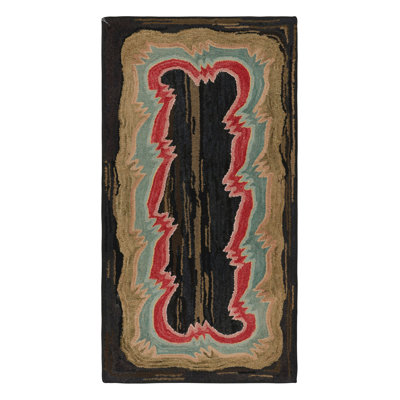 One-of-a-Kind 2'4" X 4'6" 1920s Wool Area Rug