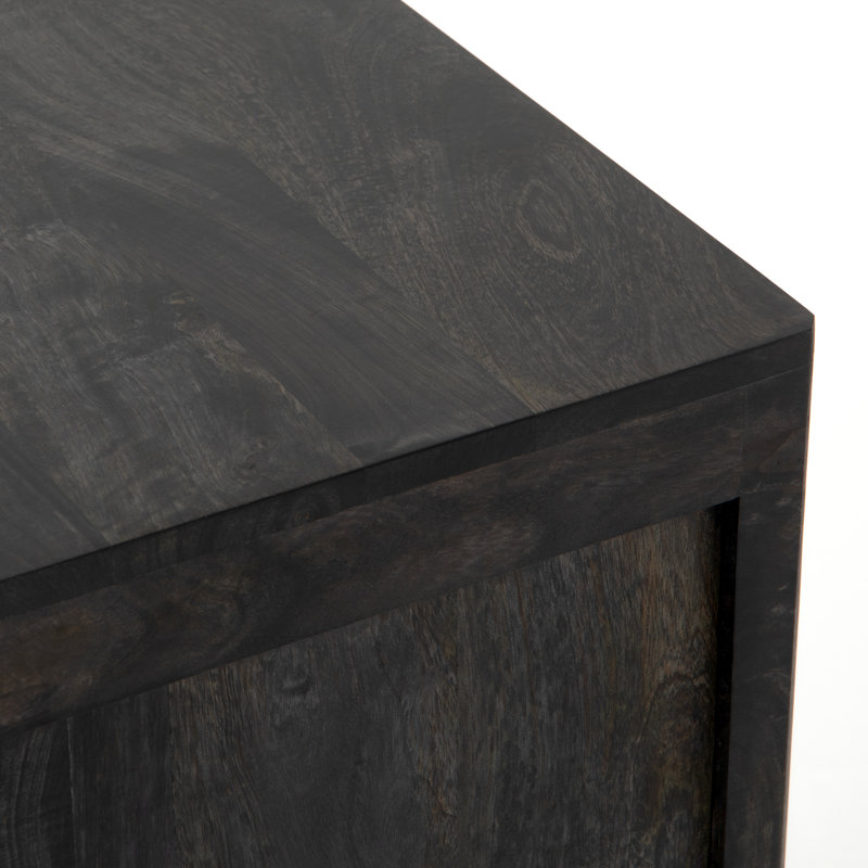 Sydney Nightstand, Left, Black Wash/Natural