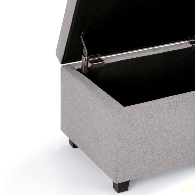 Avalon - Banc de rangement avec repose-pieds pour chambre à coucher, salon et entrée