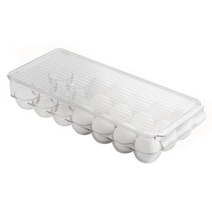 15 Eggs Holder Tray Storage Refrigerator Fridge Eggs Box Case Container  Clear US