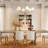Morvan 6 - Light White Fabric Shades Chandelier for Living Room
