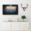 Sun High over Winter a Forest - Wrapped Canvas-56639444