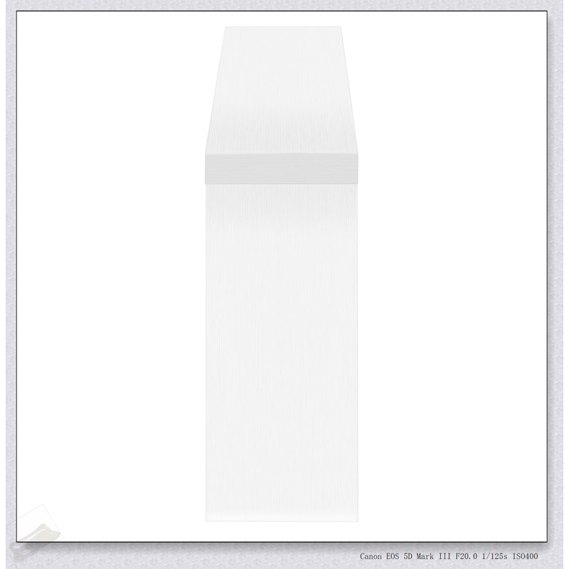 Table d'appoint étroite en stratifié blanc pour canapé, vestibule et console, design contemporain et moderne, Blanc