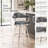 Adelita Modern Swivel Counter or Bar Height Bar Stool with Arms in Faux Leather, and Metal Frame-1365688769-1365688768-1365688782