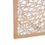 Décoration murale sculptée à la main en bois clair brun clair avec motif mandala-1278176160