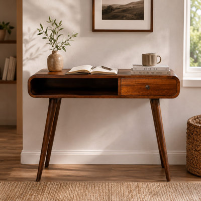 Briania Solid Wood Writing Desk