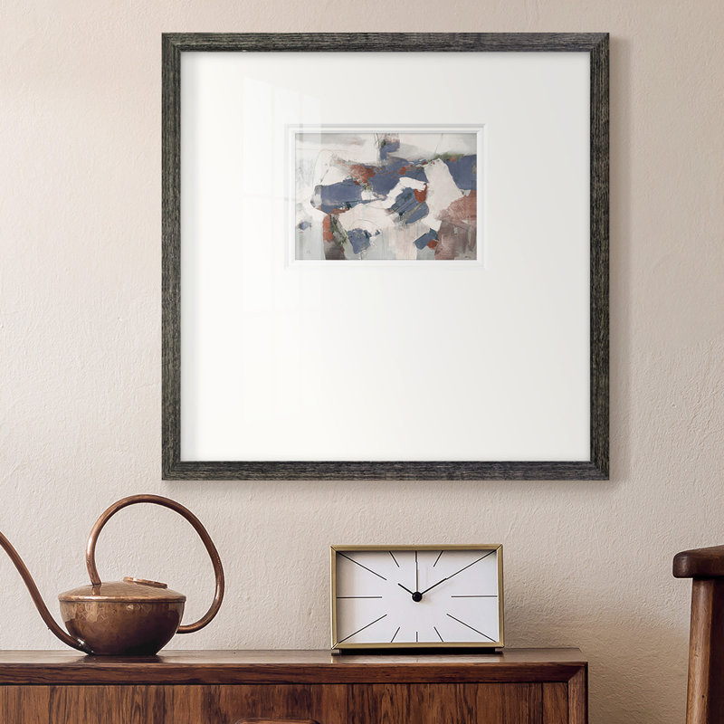 «Blue Abstractpremium», reproduction encadrée, H 17 po x l 17 po x P 1,25 po