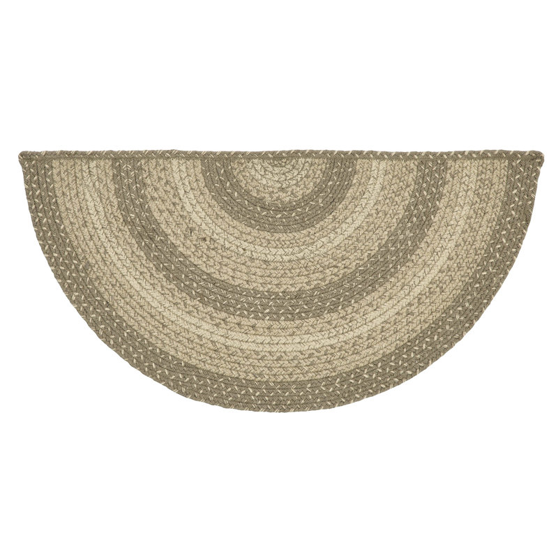Amadus Geometric Indoor Rug, Half Circle 1'4" x 2'9"