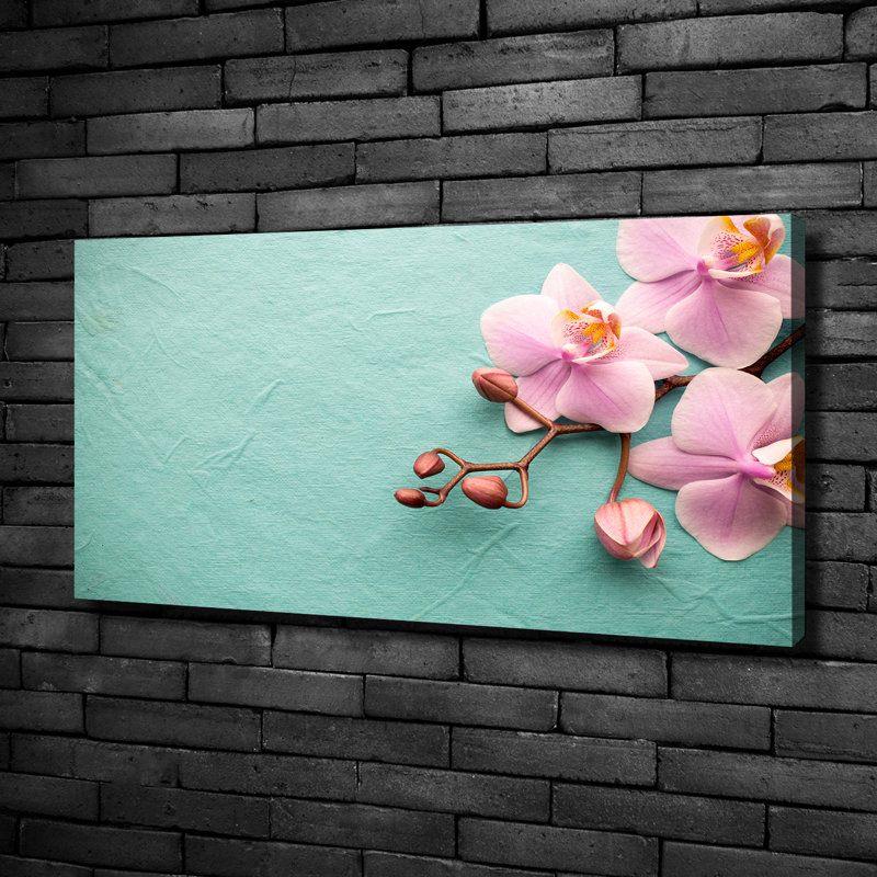 Orchid - No Frame Print on Glass, 50cm H x 100cm W x 2cm D, Canvas