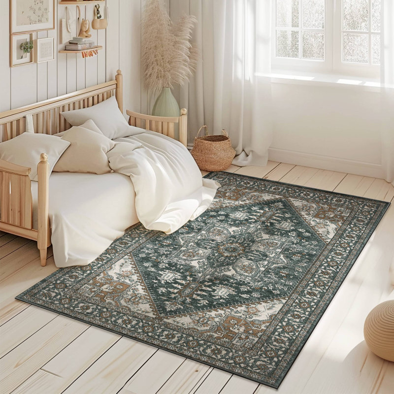 Vintage Oriental Traditional Boho 5X7 Area Rug For Living Room Carpet, Rectangle 5'3" x 7'7"