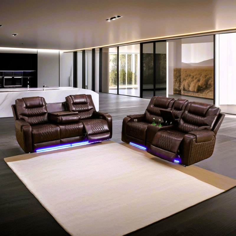 Fauteuil inclinable électrique avec lumière DEL