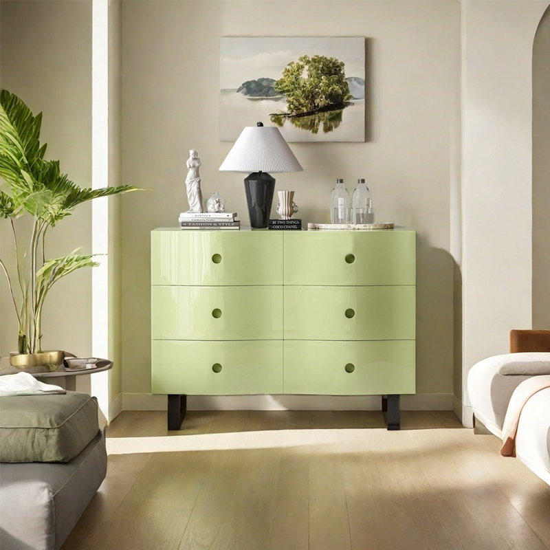 Commode décorative minimaliste à six tiroirs