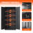 72" Metal Garage Storage Cabinets with Lock,Black Storage Cabinet with Doors and Shelves