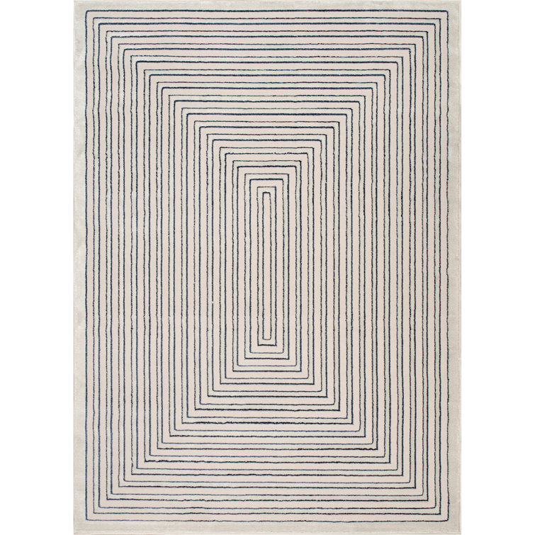 Monaco Series Abrstract Black/Gray/Ivory/Beige Area Rug