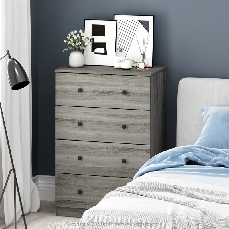 Lakeyda 27.72'' W 4 - Drawer Dresser,  Oak Gray