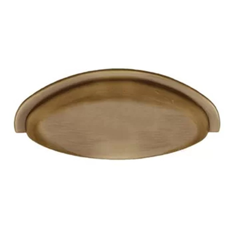 3" Center to Center Cup/Bin Pull, Antique Brass