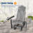 Smooth Motion Glider Adirondack Chair, 3-Position Adjustable Outdoor Chair, HDPE Easy Assembly & Ergonomic Back Support for Patio-698870916