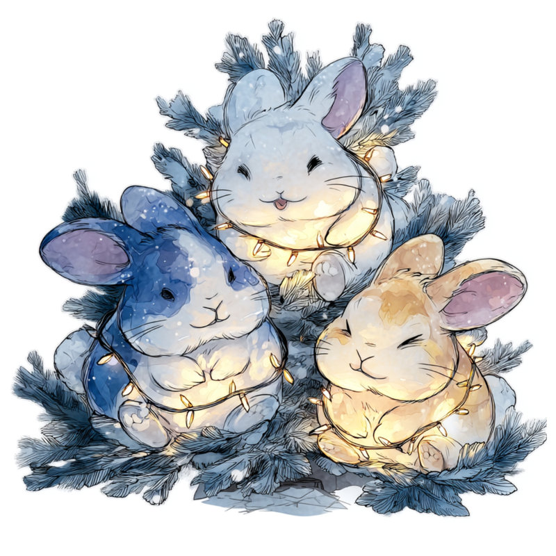 Three Cute Bunnies Bedding Bunnies couvre-lit animaux, Très grand lit
