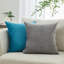 Housse de coussin en velours avec motif de feuille