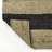 Zemple Rustic Farmhouse Woven Jute Stripe Natural/Black Rug-852021404