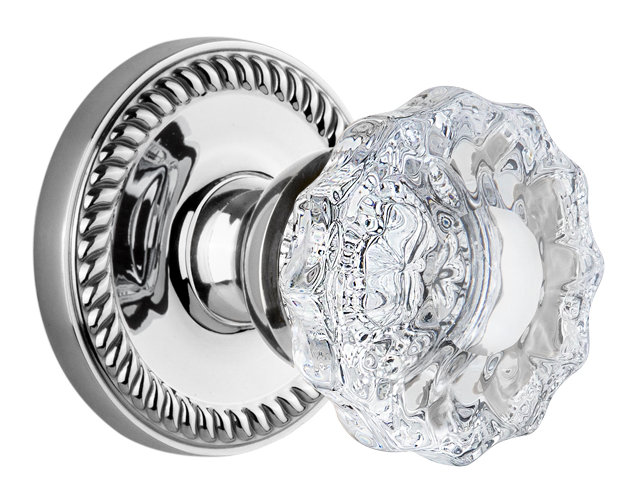 Figurine Grandette Newport Rosette, Chrome brillant