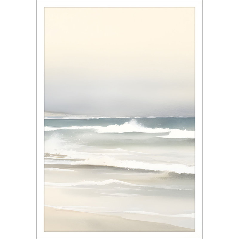 Ocean Breeze White Framed Wall Art